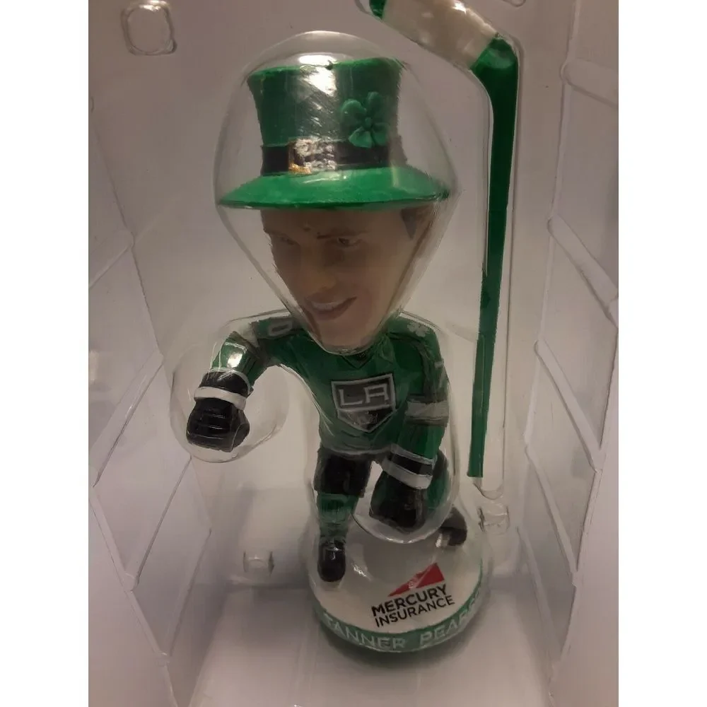 Tanner Pearson Los‎ Angeles LA Kings St. Patrick's Day Hockey Bobblehead NEW